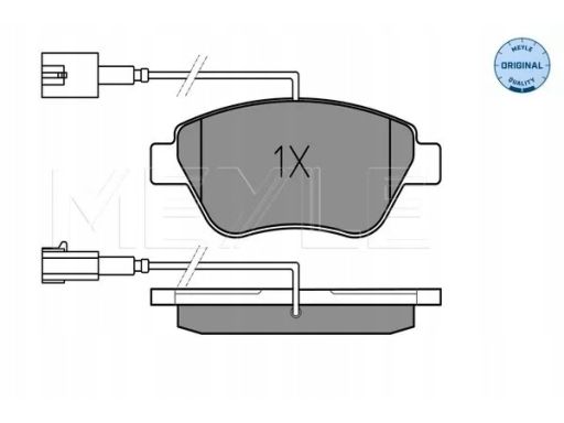 025 237 0517/W Klocek Hamulcowy Kpl. Przód , Pasuje Do: Alfa Romeo Mit