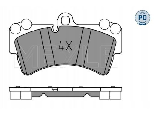 025 236 9317/Pd Klocek Hamulcowy Kpl. Przód (Z Podkładką Wytłumiającą)