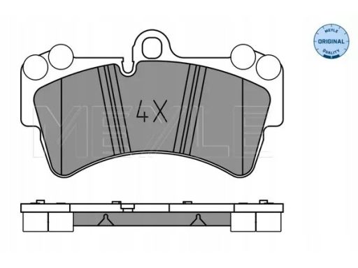 025 236 9317 Klocek Hamulcowy Kpl. Przód (Z Podkładką Wytłumiającą),
