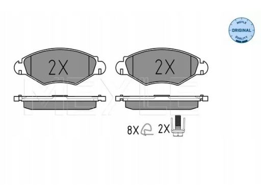 025 235 9718 Klocek Hamulcowy Kpl. Przód , Pasuje Do: Nissan Kubistar,