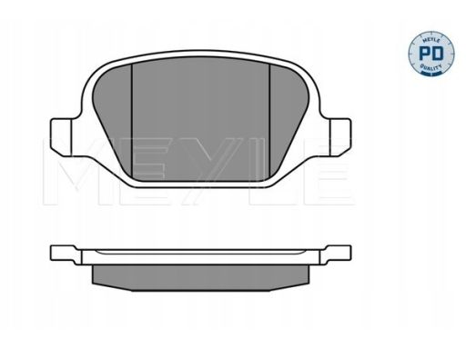 025 236 0113/Pd Klocek Hamulcowy Kpl. Tył , Pasuje Do: Abarth 500 / 59