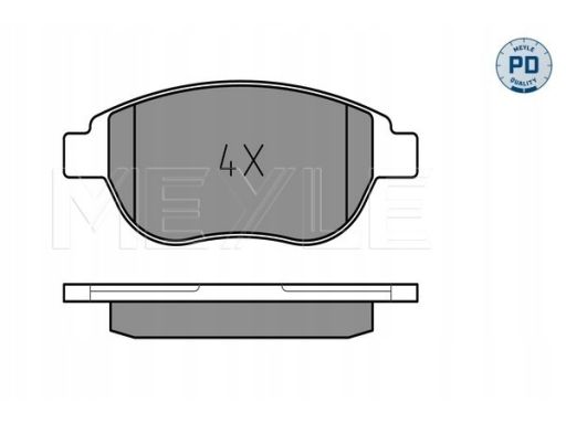 025 236 0019/Pd Klocek Hamulcowy Kpl. Przód , Pasuje Do: Citroen Berli