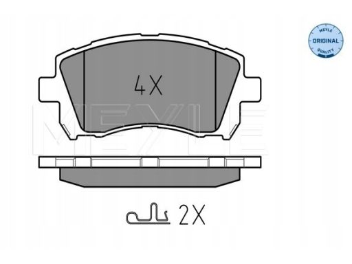 025 235 5817/W Klocek Hamulcowy Kpl. Przód (Z Podkładką Wytłumiającą),