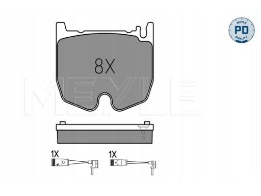 025 235 4117/Pd Klocek Hamulcowy Kpl. Przód , Pasuje Do: Mercedes Cls