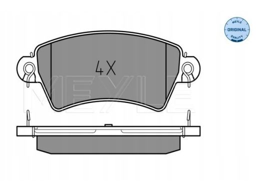 025 233 9617 Klocek Hamulcowy Kpl. Przód , Pasuje Do: Citroen Xsara,