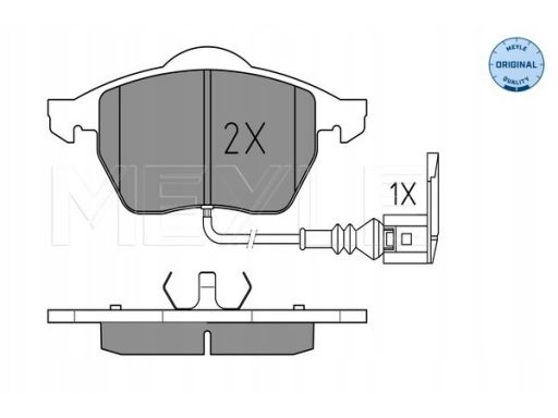 025 233 9219/W Klocek Hamulcowy Kpl. Przód , Pasuje Do: Audi A3, Tt, S