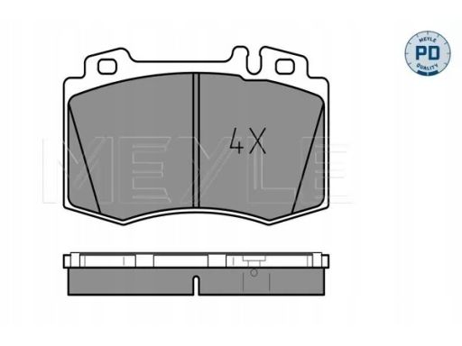 025 232 7117/Pd Klocek Hamulcowy Kpl. Przód , Pasuje Do: Mercedes C
