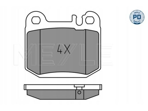 025 231 5715/Pd Klocek Hamulcowy Kpl. Tył , Pasuje Do: Mercedes M (W16