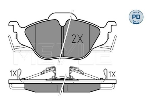 025 230 6317/Pd Klocek Hamulcowy Kpl. Przód , Pasuje Do: Opel Astra G,