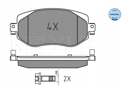 025 226 1019 Klocek Hamulcowy Kpl. Przód , Pasuje Do: Renault Megane I
