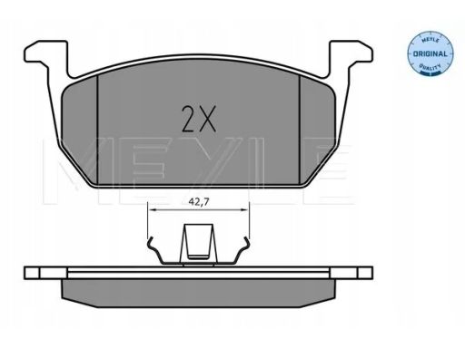 025 226 3117 Klocek Hamulcowy Kpl. Przód , Pasuje Do: Audi A1, A1