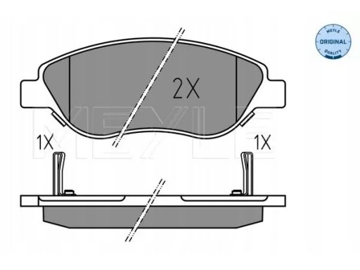 025 224 7619 Klocek Hamulcowy Kpl. Przód , Pasuje Do: Fiat Tipo 1.3D-1