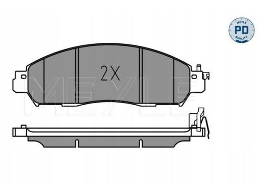 025 224 3917/Pd Klocek Hamulcowy Kpl. Przód , Pasuje Do: Nissan Leaf,