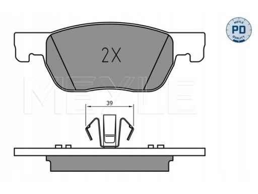 025 223 4220/Pd Klocek Hamulcowy Kpl. Przód (Z Podkładką Wytłumiającą)
