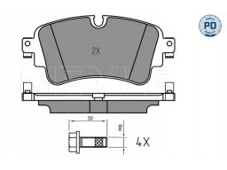 025 223 0817/Pd Klocek Hamulcowy Kpl. Tył (Z Podkładką Wytłumiającą),
