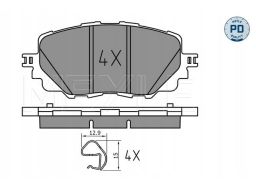 025 222 7115/Pd Klocek Hamulcowy Kpl. Przód (Z Podkładką Wytłumiającą)