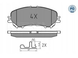 025 220 6518/Pd Klocek Hamulcowy Kpl. Przód (Z Podkładką Wytłumiającą)