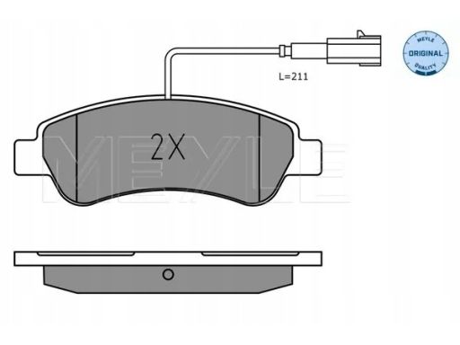 025 220 4119 Klocek Hamulcowy Kpl. Tył , Pasuje Do: Citroen Jumper Ii,