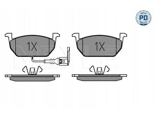 025 220 3517/Pd Klocek Hamulcowy Kpl. Przód , Pasuje Do: Audi A3, Seat