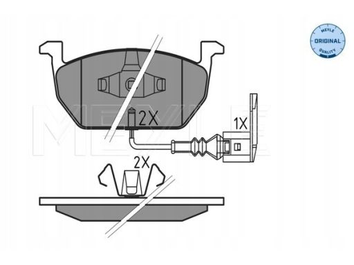 025 220 3517 Klocek Hamulcowy Kpl. Przód , Pasuje Do: Audi A3, Seat Le