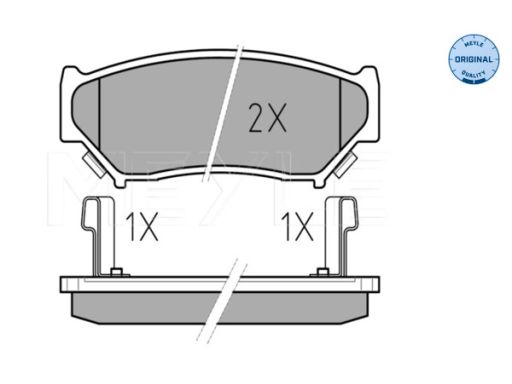 025 219 0715/W Klocek Hamulcowy Kpl. Przód , Pasuje Do: Suzuki Grand