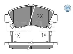 025 216 9715/Pd Klocek Hamulcowy Kpl. Przód , Pasuje Do: Honda Civic V