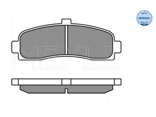 025 216 2615 Klocek Hamulcowy Kpl. Przód , Pasuje Do: Nissan Micra Ii