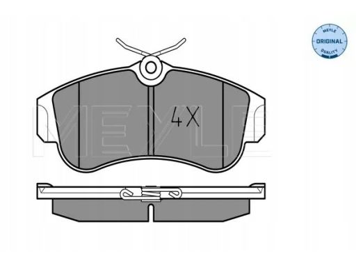 025 215 4617 Klocek Hamulcowy Kpl. Przód , Pasuje Do: Nissan Almera Ii