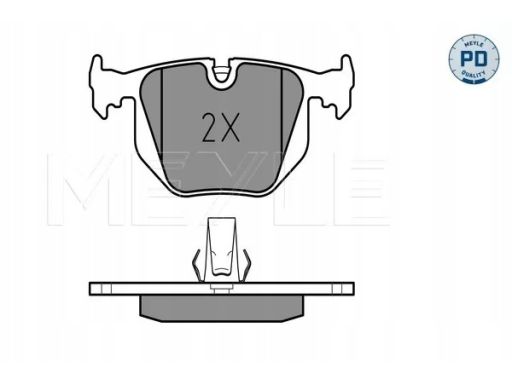 025 214 8717/Pd Klocek Hamulcowy Kpl. Tył , Pasuje Do: Bmw 3 (E46), 5