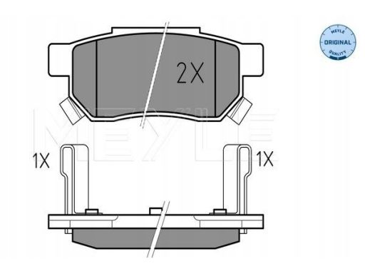 025 213 1313/W Klocek Hamulcowy Kpl. Tył , Pasuje Do: Ford Maverick, H