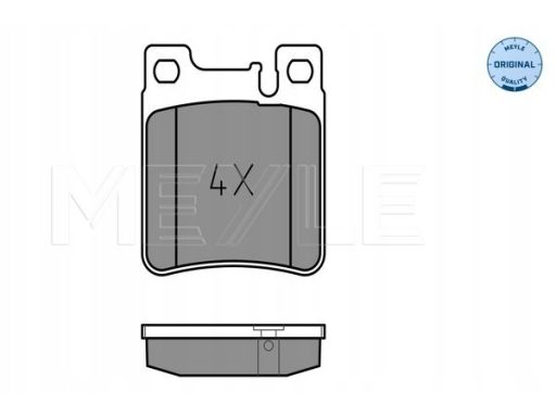025 213 0515 Klocek Hamulcowy Kpl. Tył , Pasuje Do: Mercedes C (Cl203)