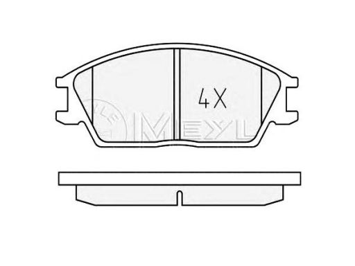 025 210 1214 Klocek Hamulcowy Kpl. Przód , Pasuje Do: Honda Accord Iii