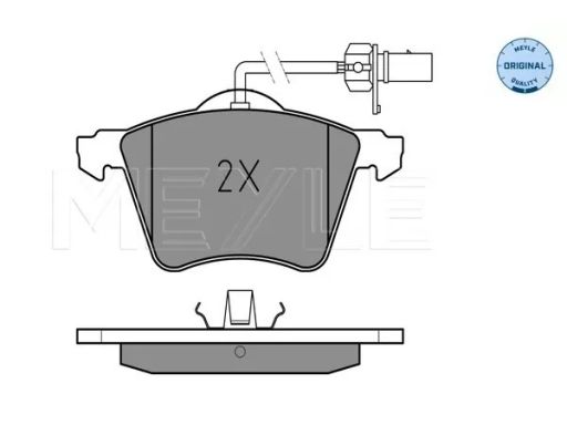 025 210 3419/W Klocek Hamulcowy Kpl. Przód , Pasuje Do: Vw California