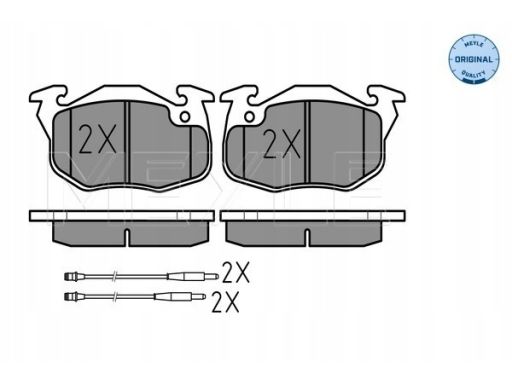 025 209 0618/W Klocek Hamulcowy Kpl. Przód , Pasuje Do: Citroen Ax, C1