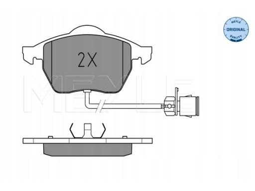 025 206 7619/W Klocek Hamulcowy Kpl. Przód , Pasuje Do: Audi 100 C4, A
