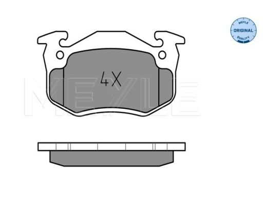 025 206 3415 Klocek Hamulcowy Kpl. Przód , Pasuje Do: Renault Clio I,