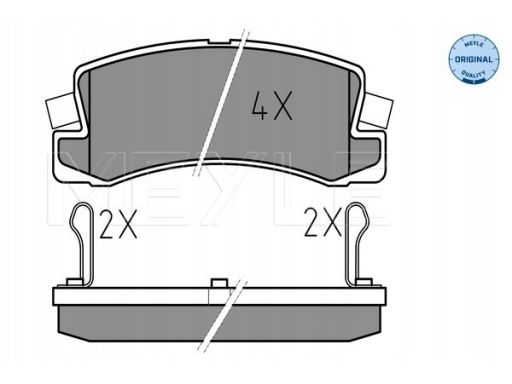 025 200 7615/W Klocek Hamulcowy Kpl. Tył , Pasuje Do: Bmw 3 (E21), Lex
