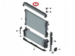 Osłona Mocowanie Górne chłodnicy BMW X3 G01 G08