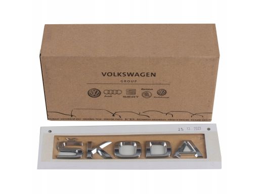 Oryginalny Emblemat Znaczek SKODA 5JA853687