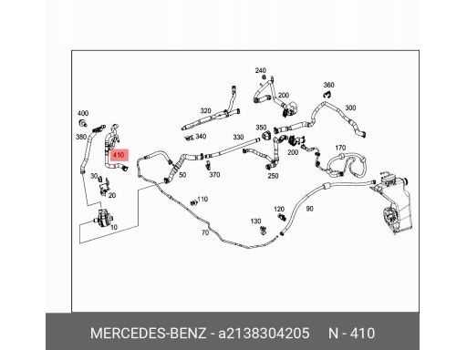 Przewód Wąż chłodnicy Mercedes W213 W238 W253 W257 A2138304205