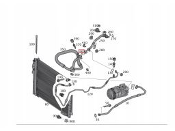 O-ring przewodu klimatyzacji Mercedes W176 W190 A0199978545