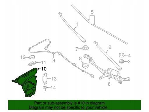 Zbiornik ZBIORNICZEK Płynu Spryskiwaczy BMW 5 G30 G31 7 G11 6166849183