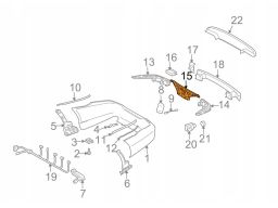 Ślizg zderzaka tylnego NOWY Mercedes W219 CLS