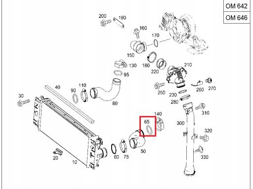 Uszczelka oring pierścień Mercedes W210 W211 W212