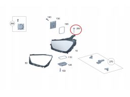 Śruba lampy reflektora M5X45 Mercedes W167 W192 W222 W232 A0069900100