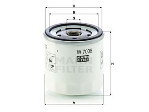 Filtr Oleju W 7008