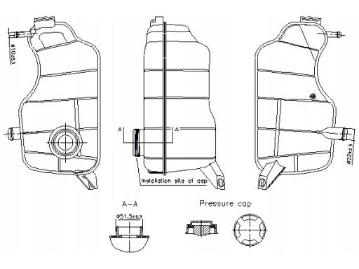 Zbiorniczek Zbiornik Wyrównawczy Płynu Chłodzącego Ford Fiesta Iv