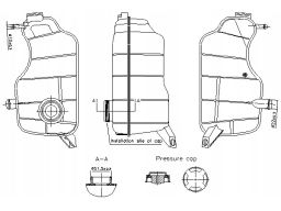 Zbiorniczek Zbiornik Wyrównawczy Płynu Chłodzącego Ford Fiesta Iv