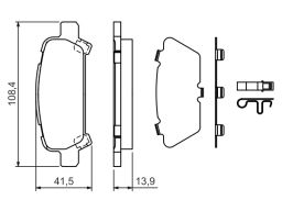 Klocek Hamulcowy Kpl. 0 986 424 650