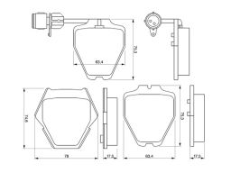 Klocek Hamulcowy Kpl. 0 986 424 689